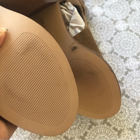 Sole Society Tracy Tan Suede Ankle Bootie - Picture 12 of 14